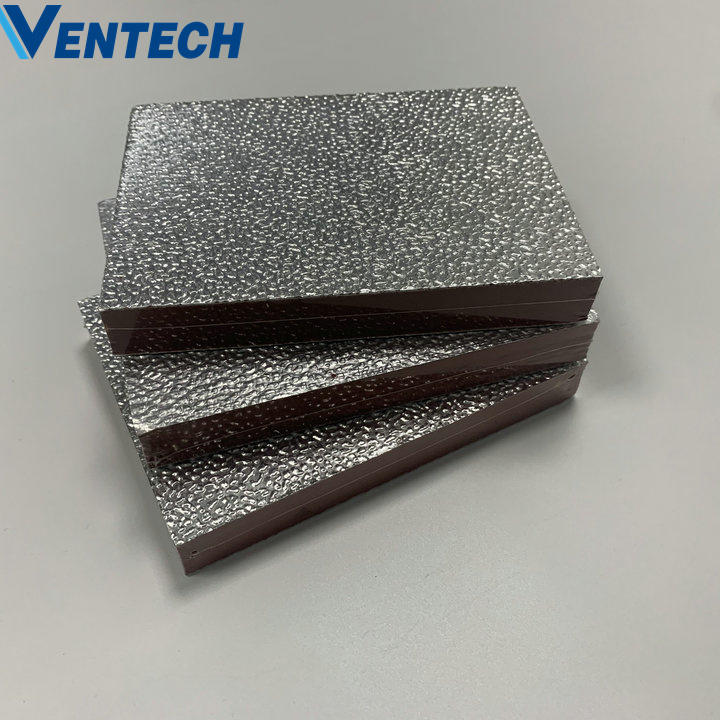 aluminum foil phenolic thermal insulation pir air panel pre insulated duct sheet foam board