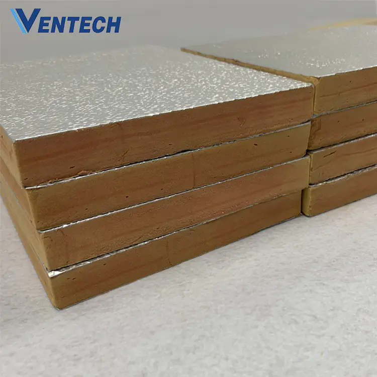 pre insulated ventilation system aluminum ducts panel for HVAC air duct