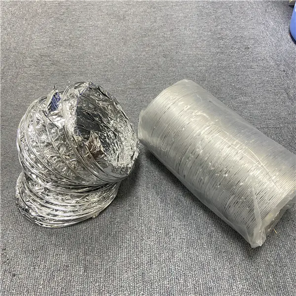 HVAC SYSTEM  Air Conditioning Round Aluminum Flexible Non Insulation Duct for Ventilation