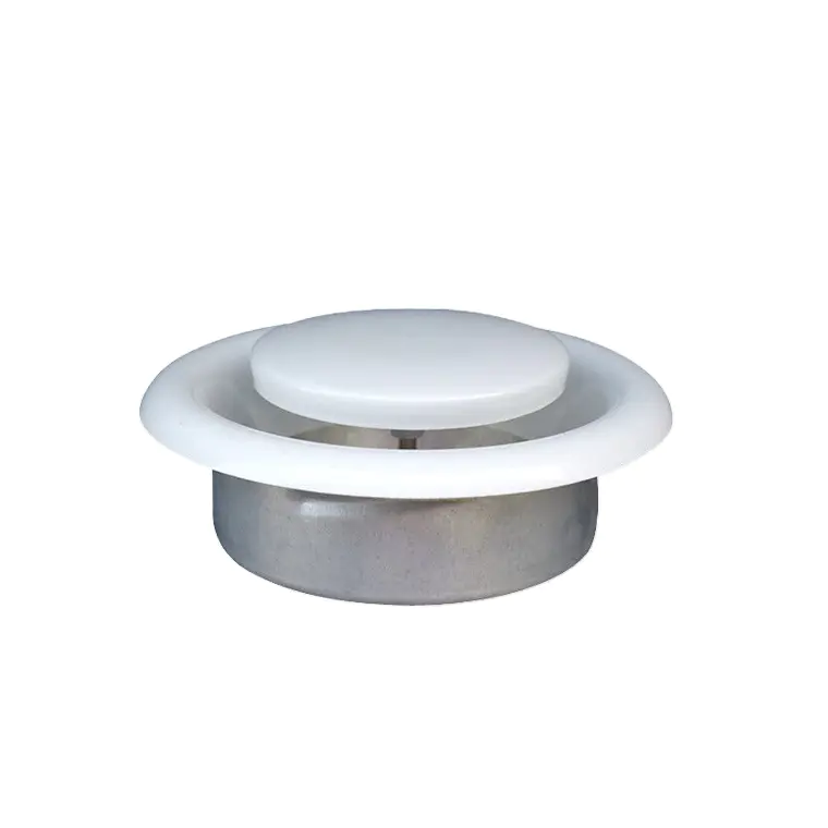 Round air vent return metal ceiling diffuser disc valve