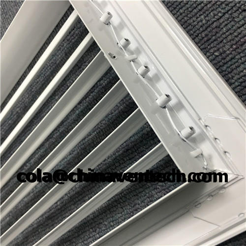HVAC SYSTEM  Best Quality White Color  Aluminum Supply Air Single Deflection Grille for Ventilation