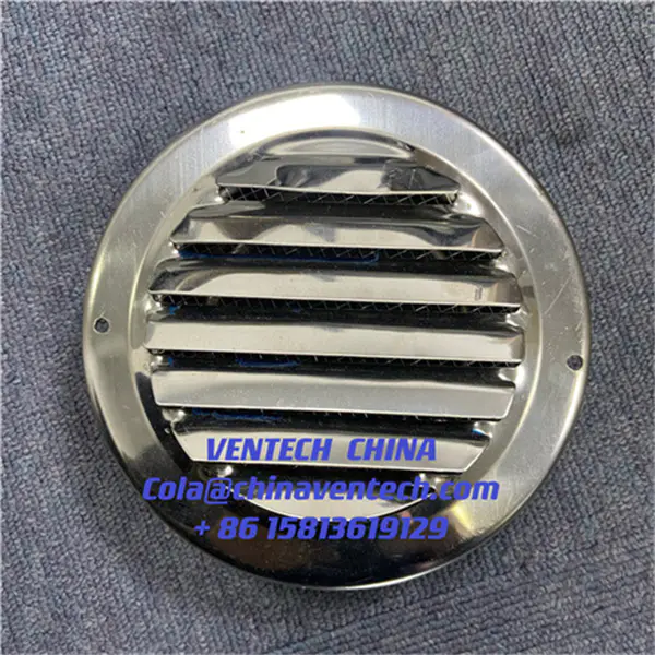 HVAC Toilet  Ceiling Mounted Supply Air Blower Stainless Steel Ball Weather louver for Ventilation