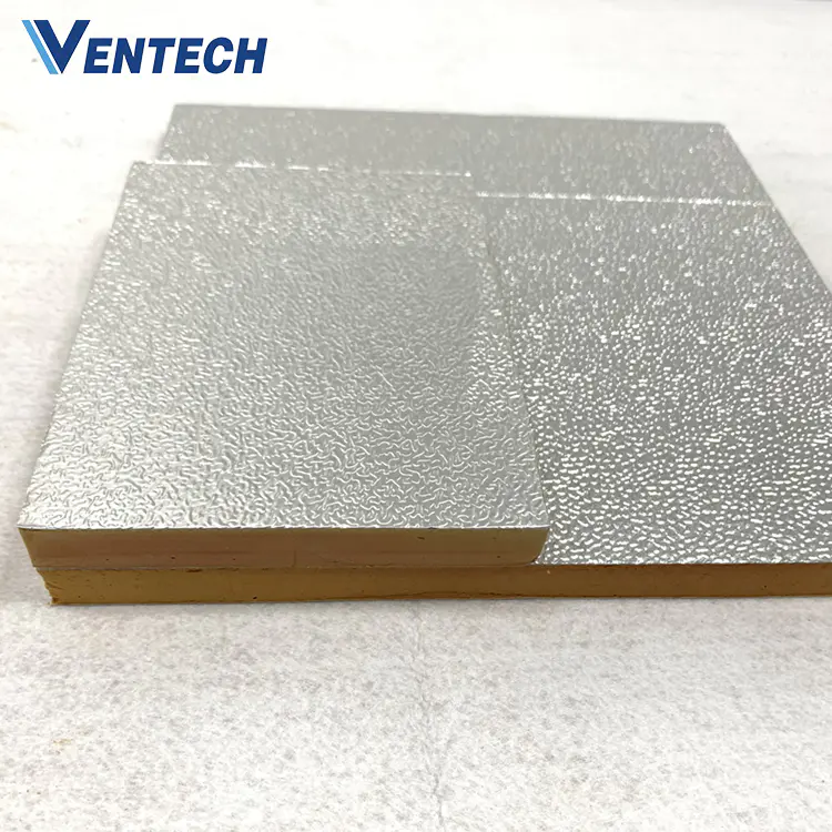 HVAC pre-insulated air duct insulation panel and phenolic\\/pir foam soffit insulation board