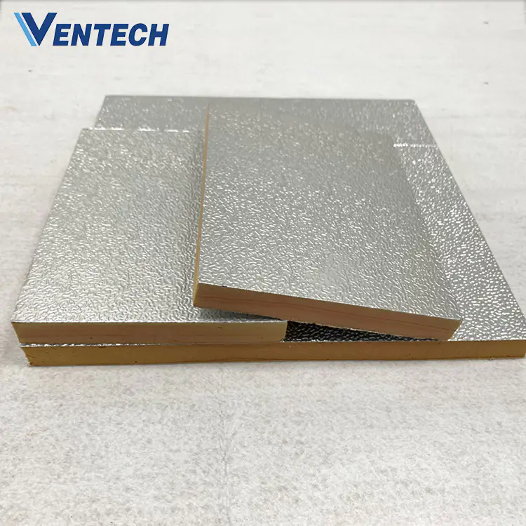 HVAC pre-insulated air duct insulation panel and phenolic\\/pir foam soffit insulation board