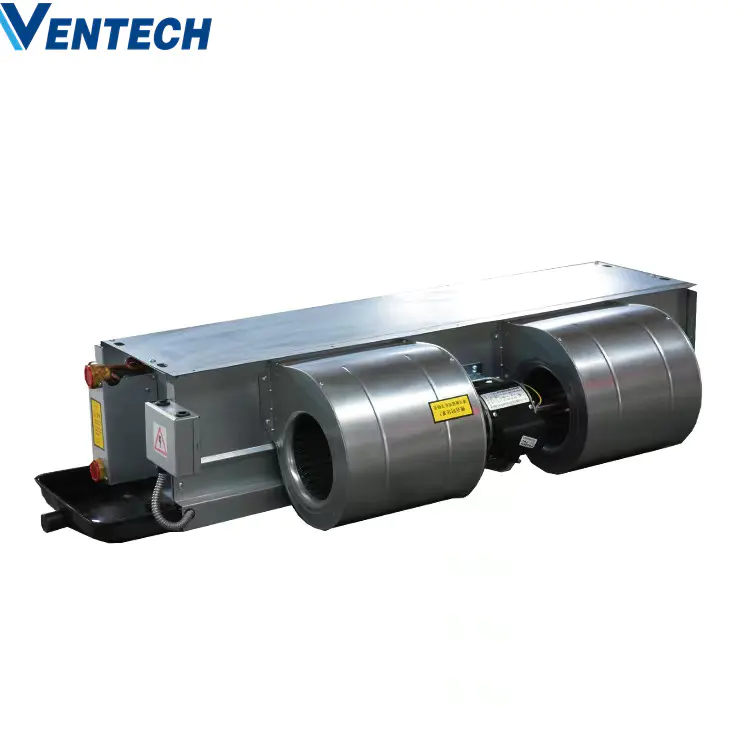 Ventech High Quality Chilled Water Air Conditioner Big Ceiling Horizontal Fan Coil Unit