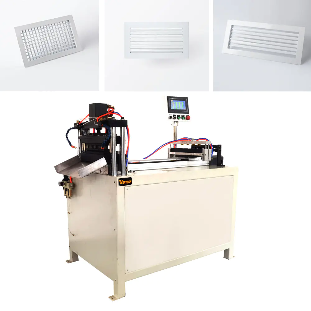 VENETCH hvac air outlet air grille single double grille blade cut cutting machine