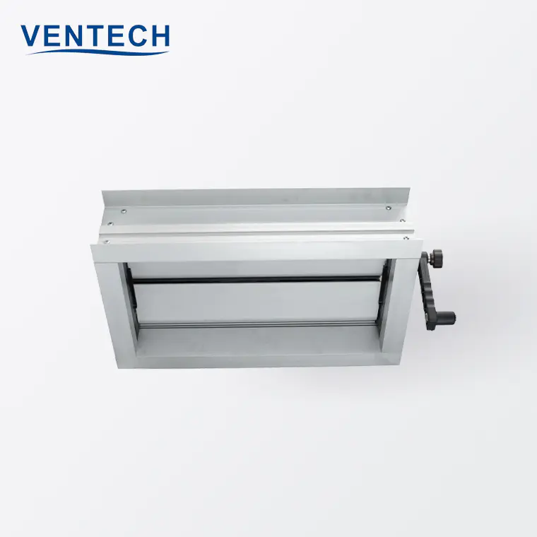 HVAC  High Quality  Aluminum Air Flow Adjustable Air Volume Control Damper for Air Ducting