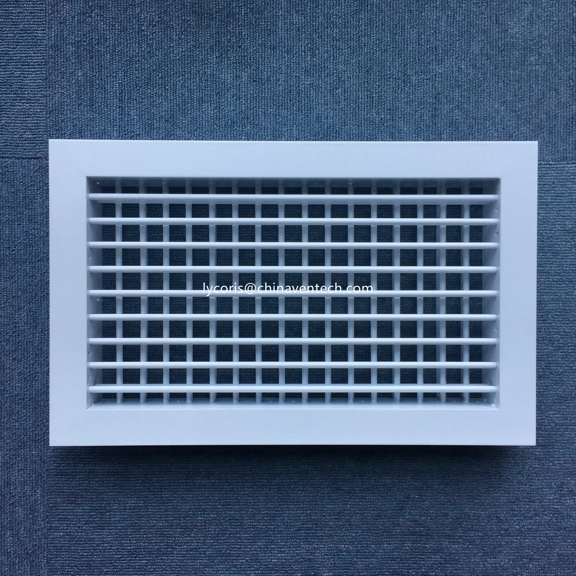 Air Vent Supply Aluminum Diffuser Oppose Blade Damper Ceiling Double Deflection Air Register Ventilation Air Grille for HVAC