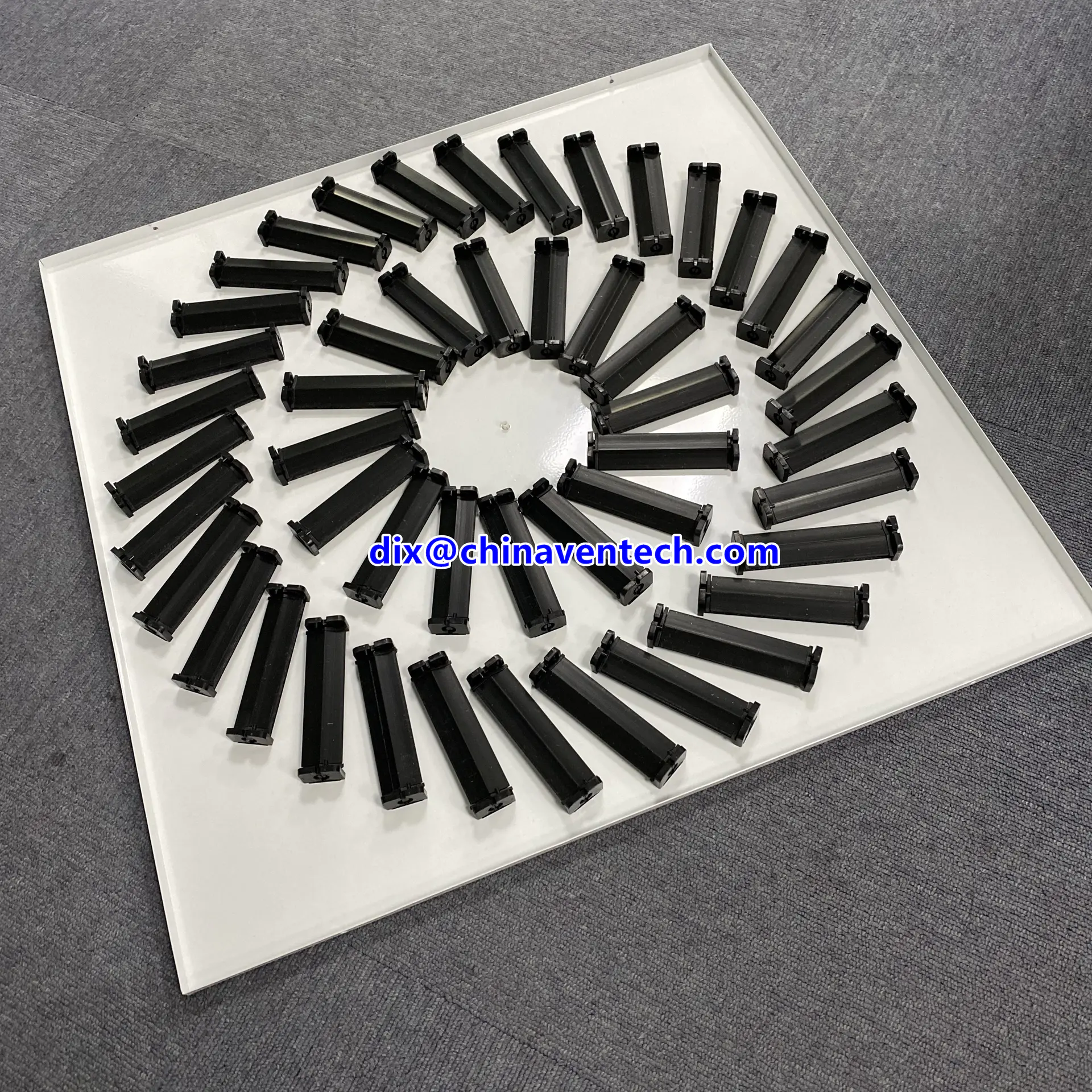 Wholesale Customized Size HAVC System Square Swirl Air Diffuser for Ceiling Ventilation