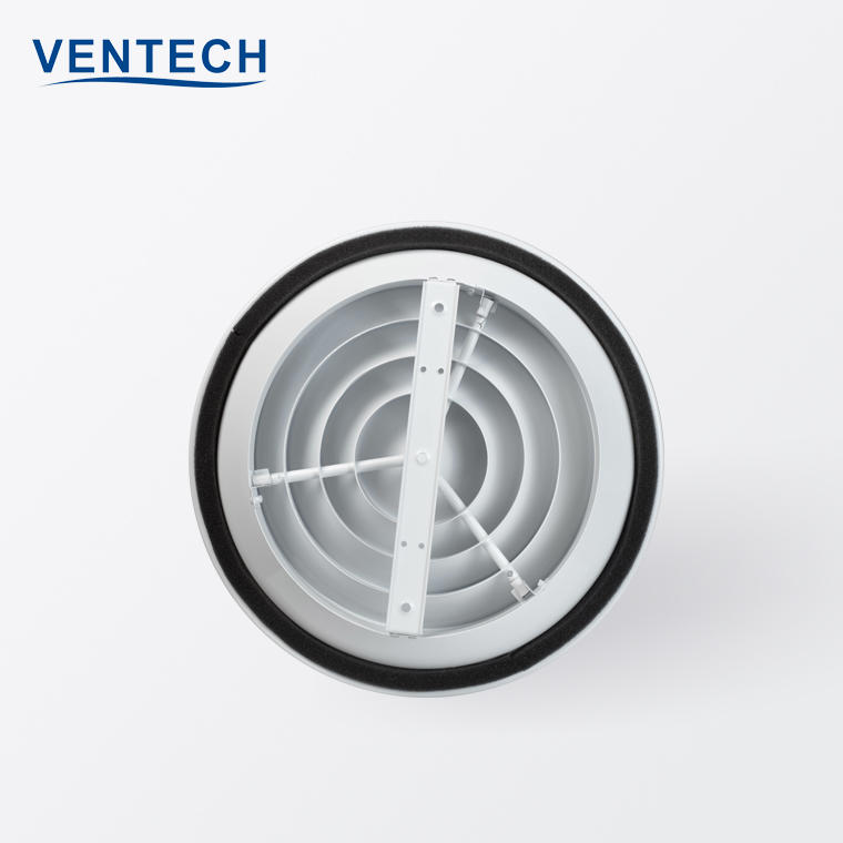 Hvac Air Duct Inlet Decorative Diffusers Aluminum Round Ceiling Air Vent Circular Diffuser For Ventilation