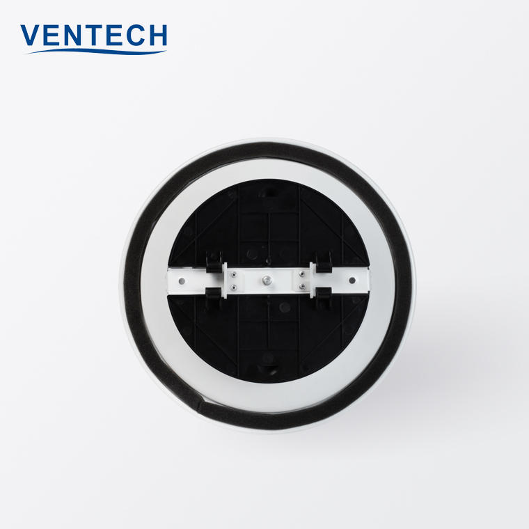 HVAC Ventilation Aluminium Round Ceiling Air Vent Circular Diffuser With Adjustable Butterfly Damper