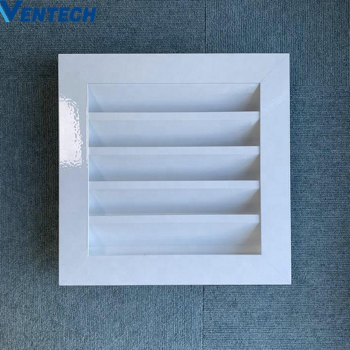 Hvac System Exhaust Air Conditioner Adjustable Grill Vent Louver Fresh Air Aluminum Fixed Weather Louvers For Ventilation