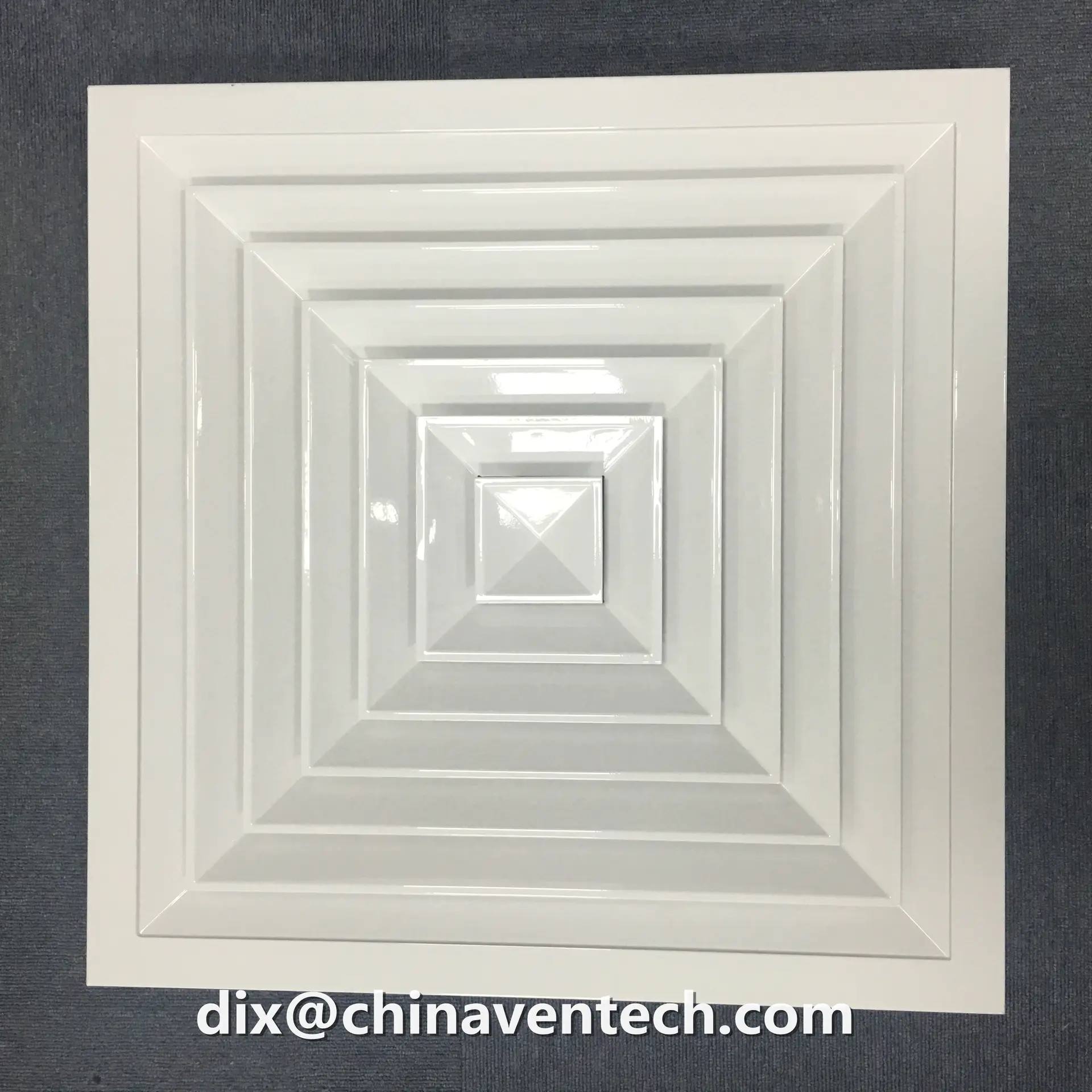 HVAC 24x24 return grille for drop ceiling square 4 way air vent diffuser