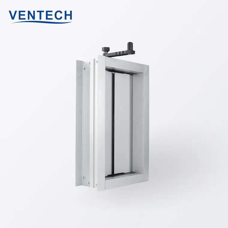 Hvac Air Conditioning Duct Adjustable Ventilation Quadrant Manual Motorized Volume Control Damper