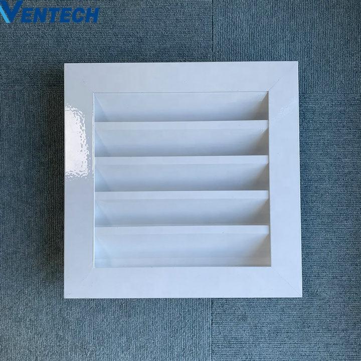 Hvac Aluminum Exhaust Air Conditioner Adjustable Metal Modern Fixed Fresh Air Grill Vent Cover Weather Louvers For Ventilation