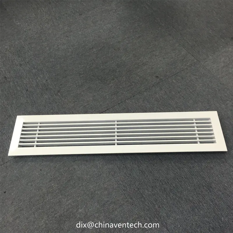 Hvac System Exhaust Air Conditioner Aluminum White Linear Bar Grilles