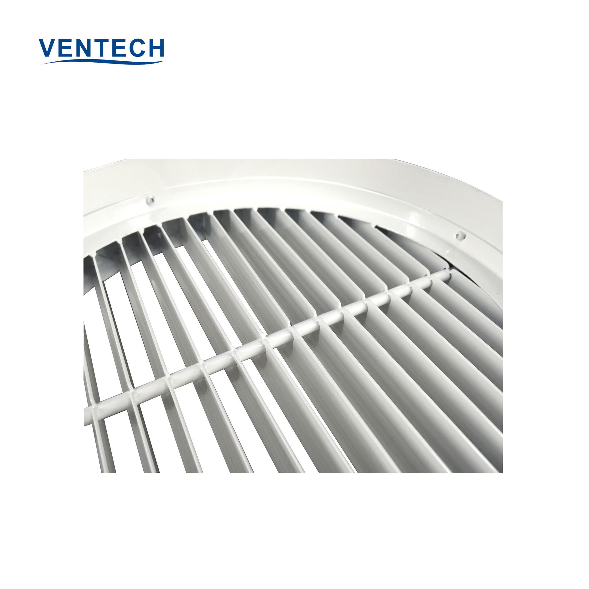 HVAC Air Cooler Manufacturing Circular Air Vent Linear Bar Air Grille With Wide Frame