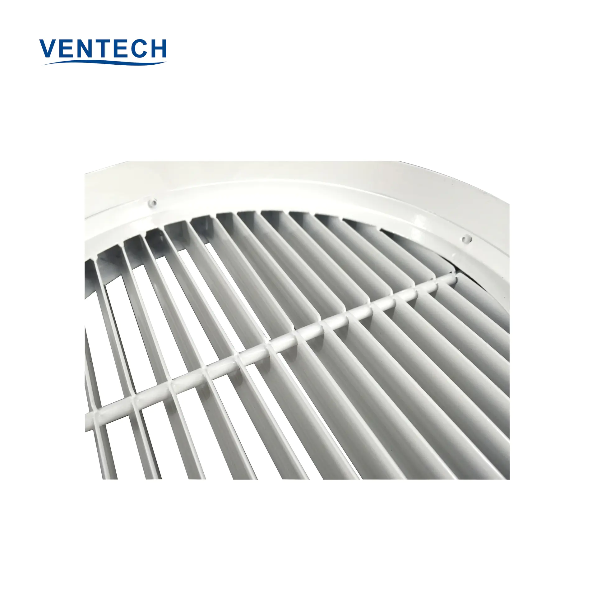 HVAC Air Cooler Manufacturing Circular Air Vent Linear Bar Air Grille With Wide Frame
