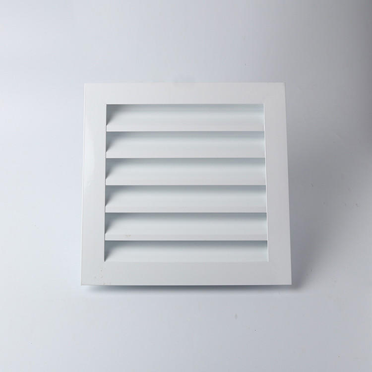 Hvac System Exhaust Air Conditioner Grill Vent Cover Aluminum Waterproof Fresh Air Ventilation Adjustable  Weather Louvers