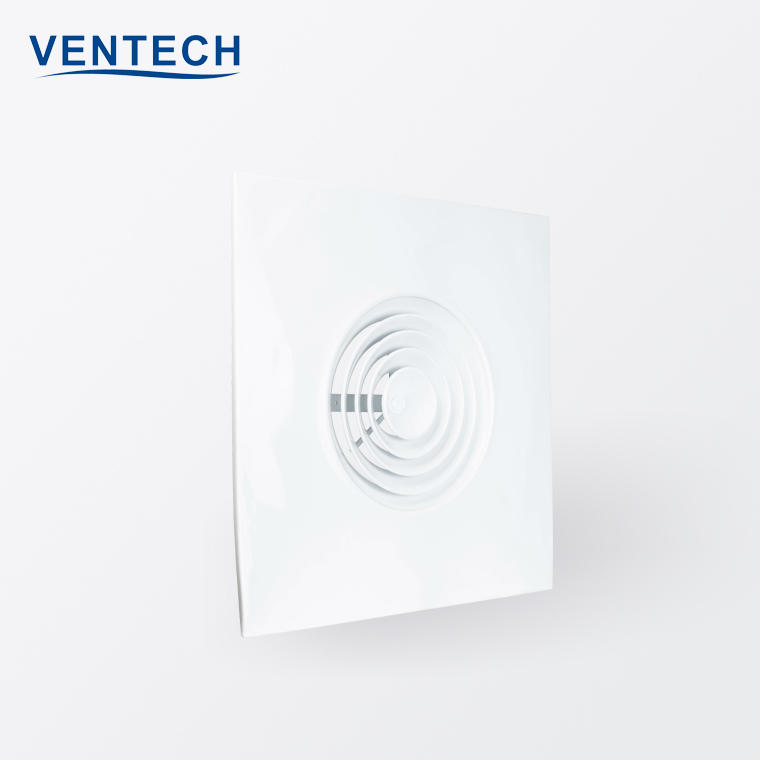 Hvac System Air conditioning round air ventilation grilles ceiling diffuser with plastic damper