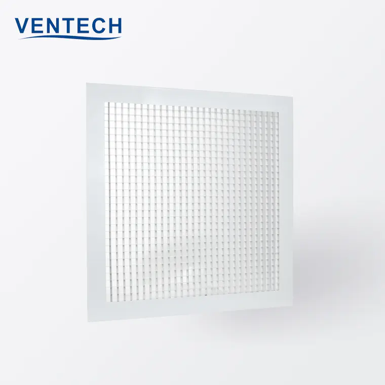 Hvac System White Air Conditioning Aluminum Return Ceiling Eggcrate Supply Air Diffuser Egg Crate Grilles