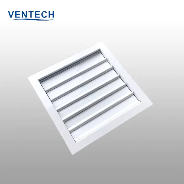 Return Air Conditioner Vent Ventilation Aluminum Adjustable Grill Cover Gravity Air Louvers For Hvac System