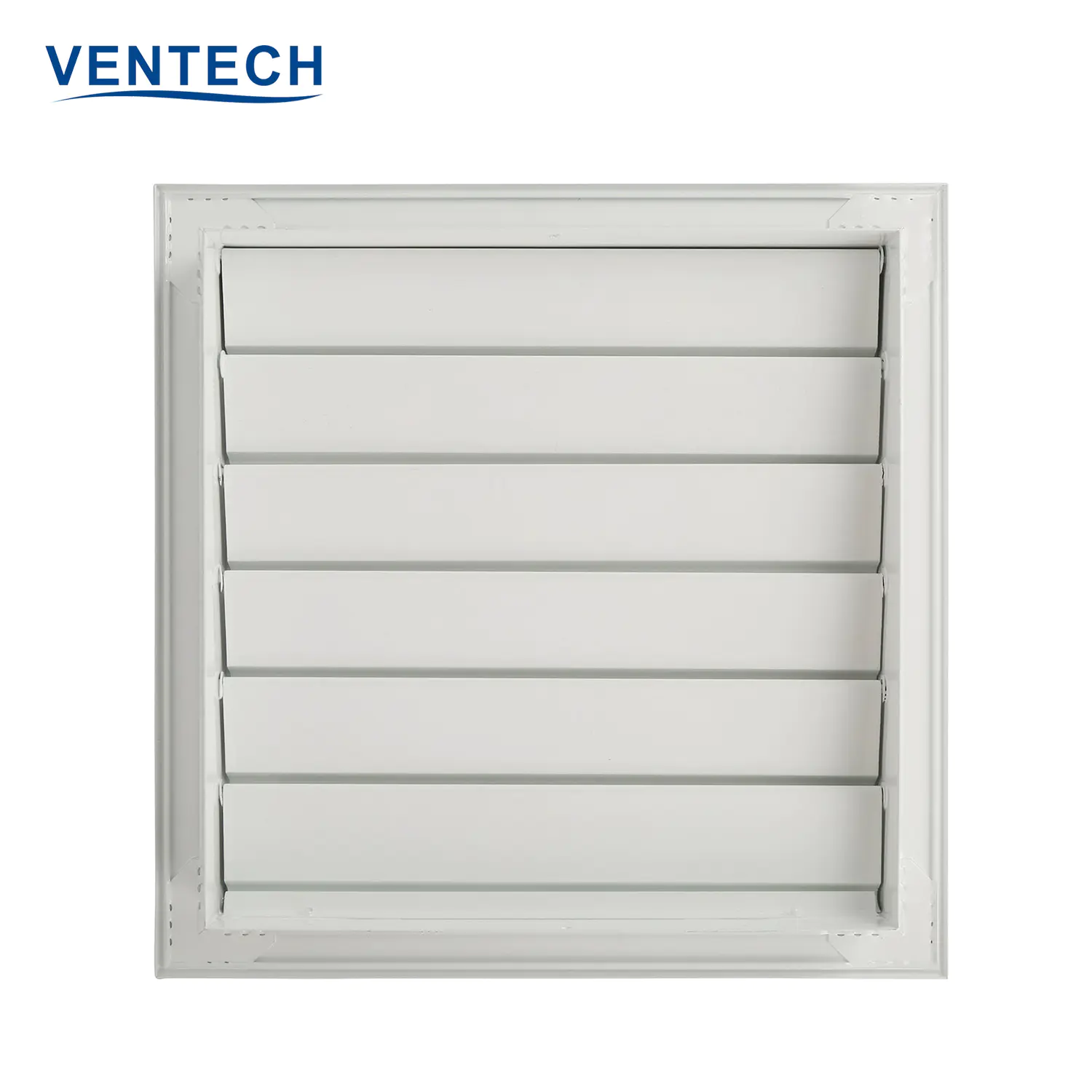 Hvac Exhaust Fresh Air Louvers Air Conditioner Adjustable Aluminum Gravity Air Grill Vent Cover Louvers for Ventilation