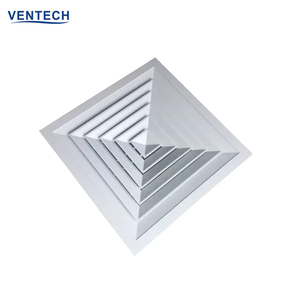 HVAC SYSTEM  Customized Air Foam Ducting  Air Vent Square Ceiling Air Diffuser for Ventilation