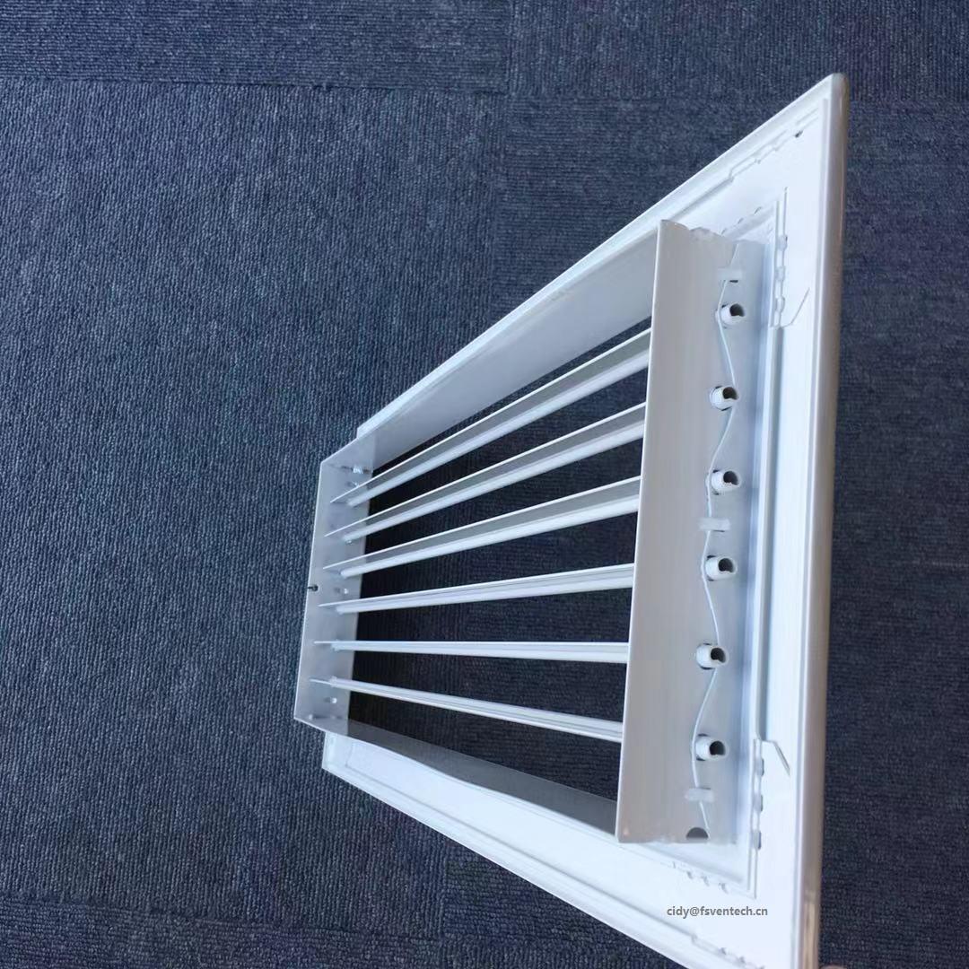 HVAC ventilation aluminum air ceiling return single deflection register grille