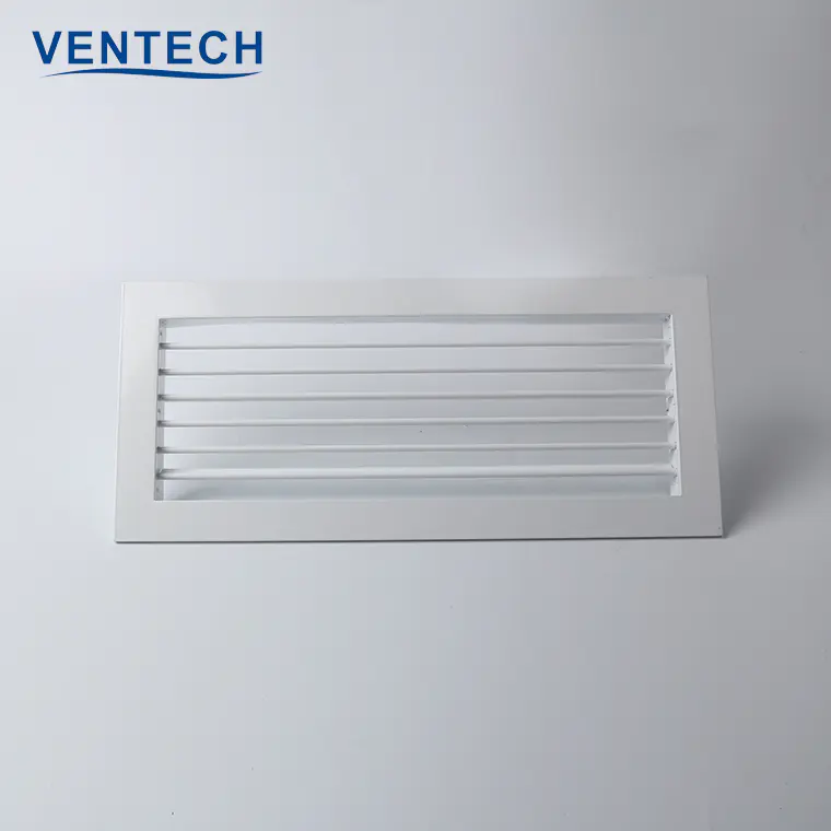 HVAC aluminum air ceiling return single deflection register grille with obd
