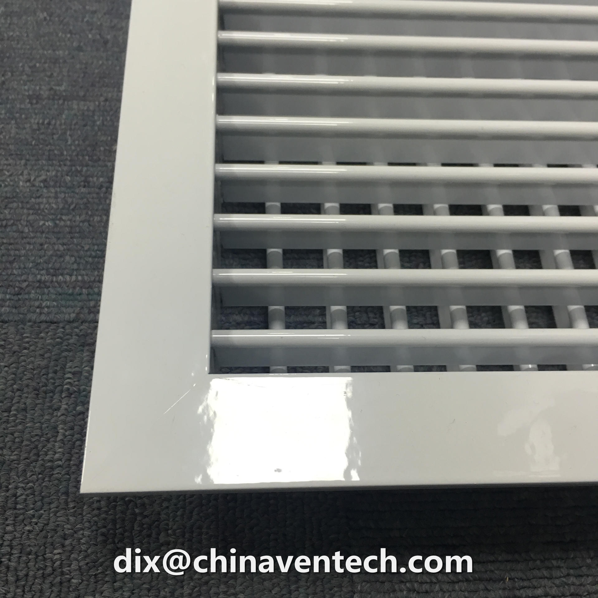 Hvac wall mounted free sample ceiling ventilation double deflection supply air grille with obd