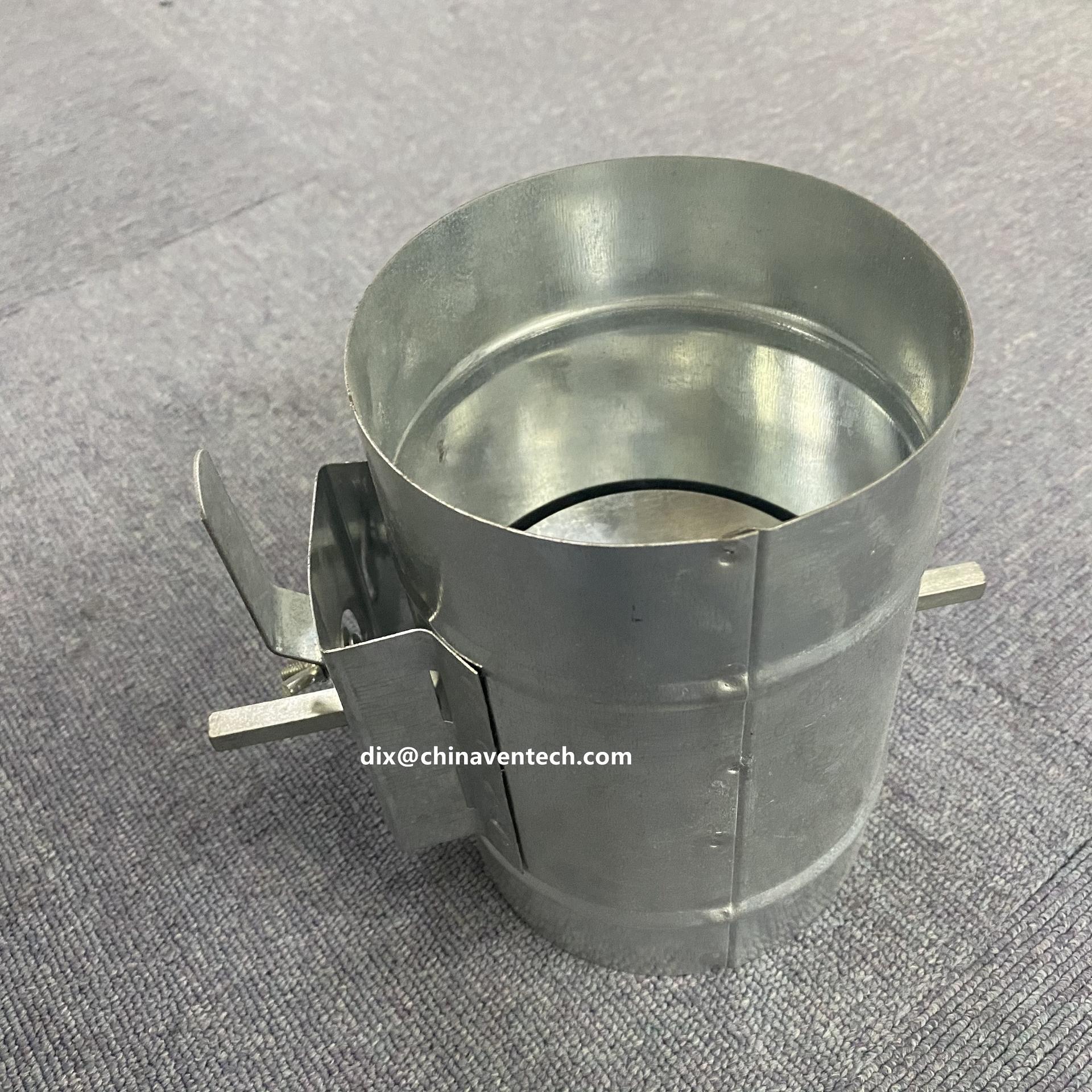 HVAC Systems Adjustable Air Damper Manual Round Air Control Damper For Duct Installation