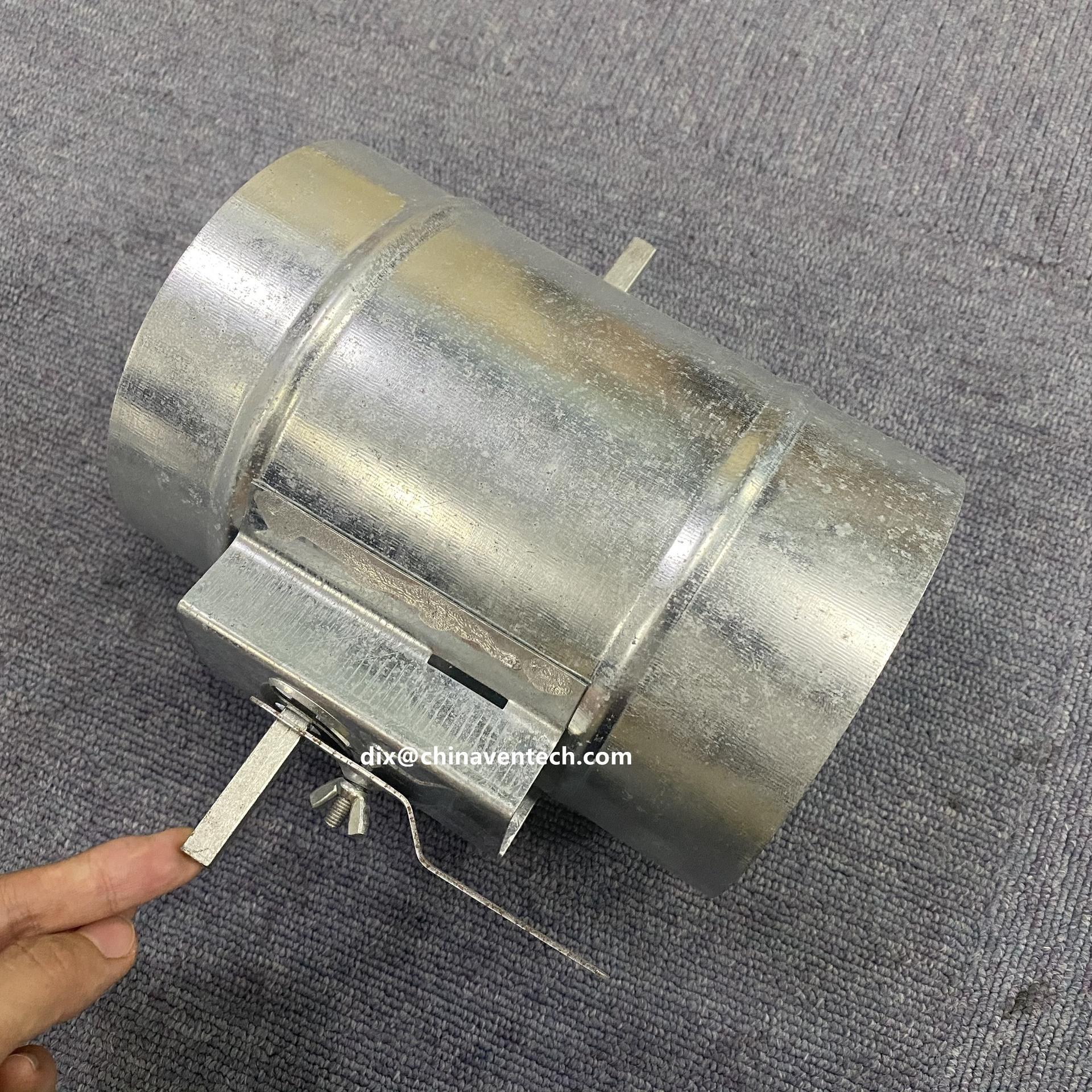 HVAC Systems Manual Round Air Damper Air Duct Mounting Volume Control Damper