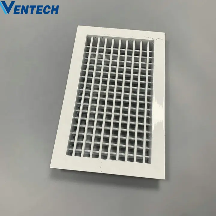 HVAC industrial compressor parts ventilation supply air register double deflector grille