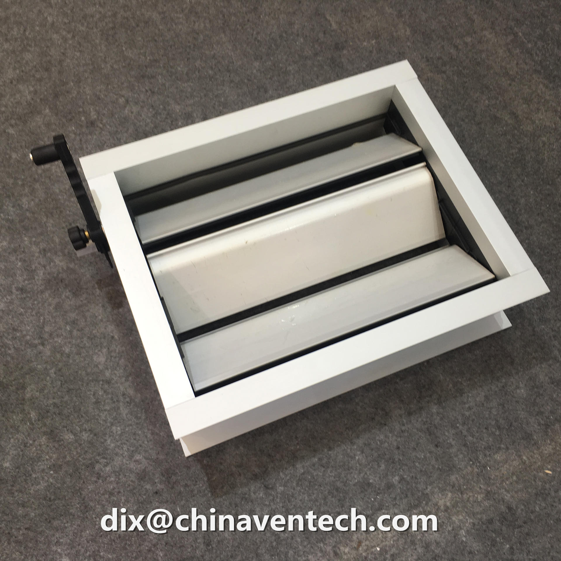 HVAC air duct mounted ceiling aluminum manual air flow volume control damper