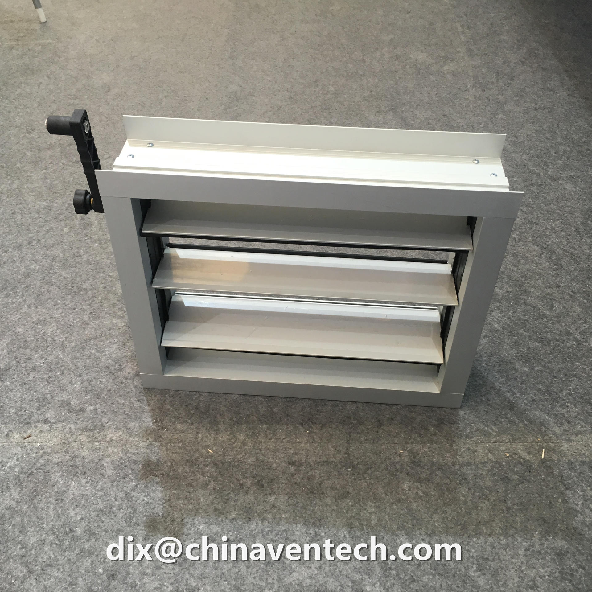 HVAC air duct mounted ceiling aluminum manual air flow volume control damper