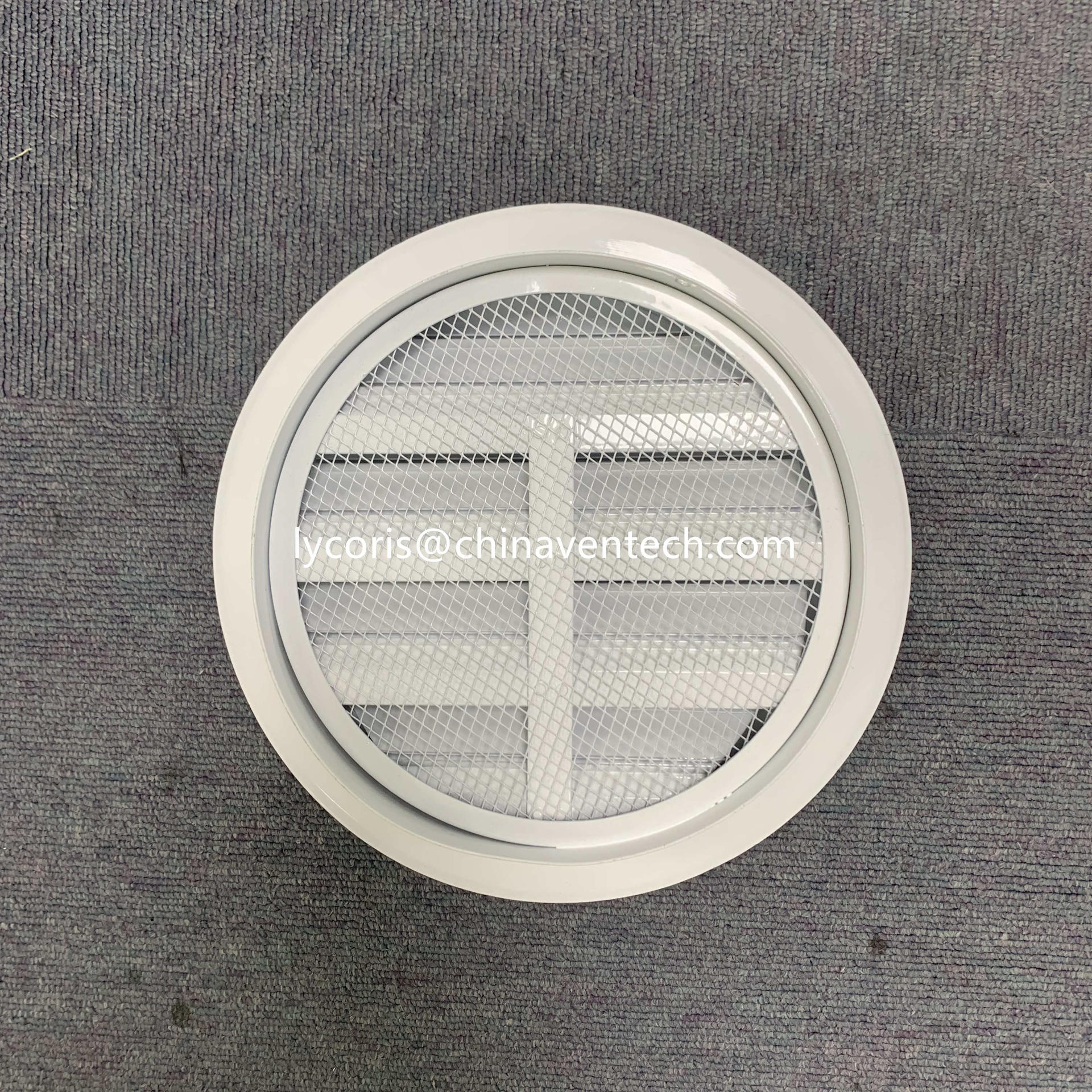 Round Shape Weather Louver Waterproof air aluminum grille