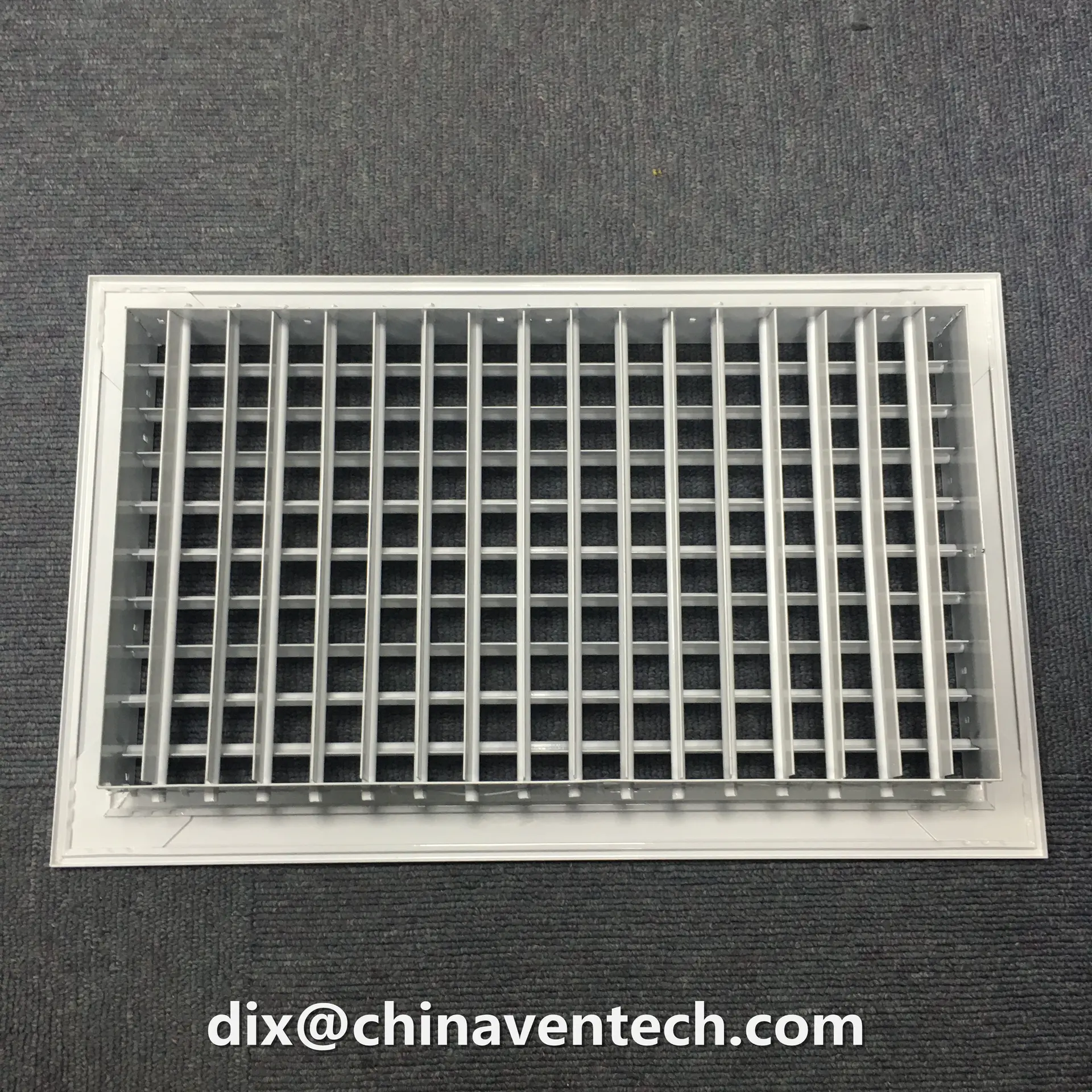 Hvac system air duct register aluminum ventilation supply double deflector grilles
