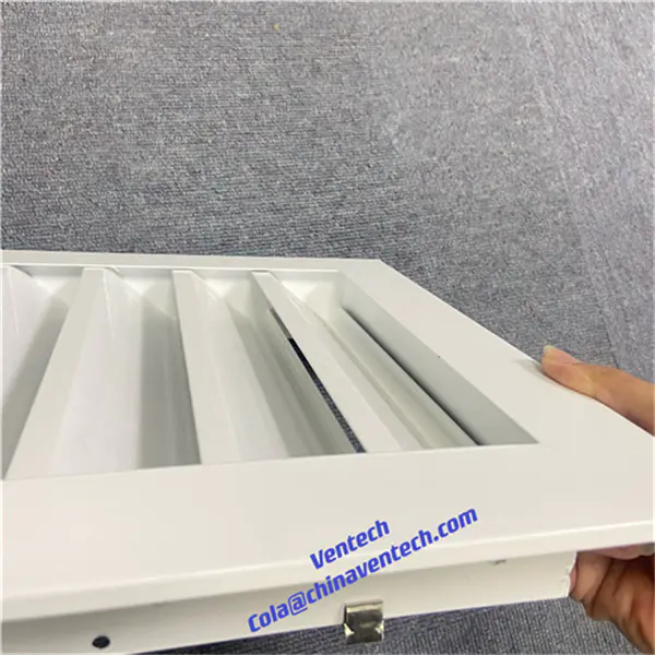 HVAC  Customized Aluminum Alloy  Adjustable Airflow Weather Louver  for Ventilation