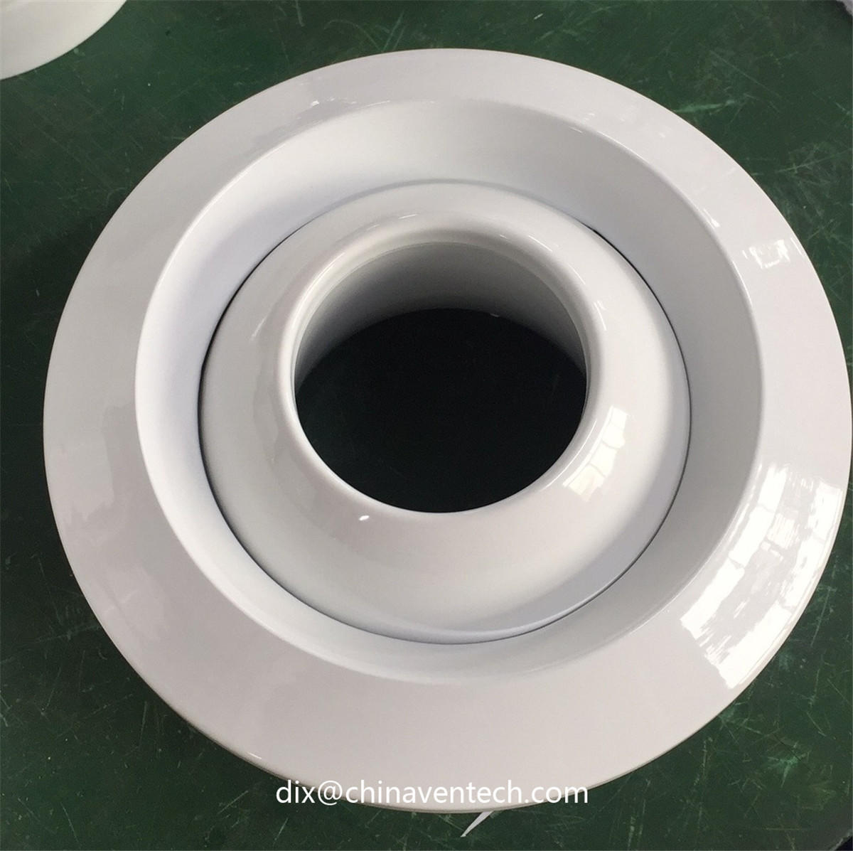 VENTECH HVAC White Aluminum Round Eyeball Shaped Jet Nozzle Air Diffuser