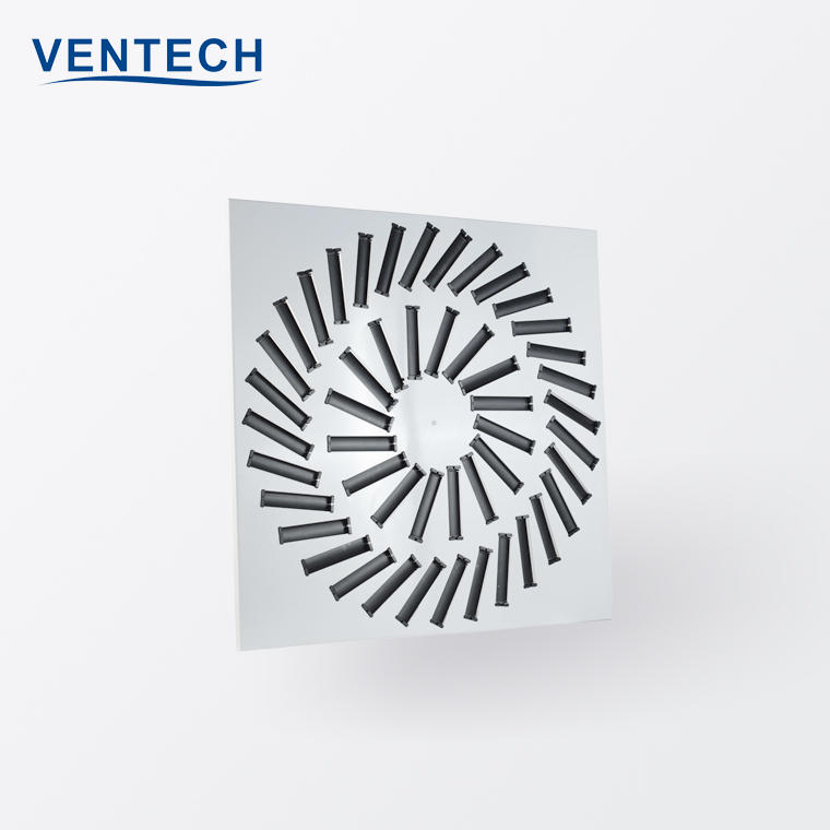 HVAC System  GI Sheet  Square Panel Swirl Air Diffuser  for Ventilation