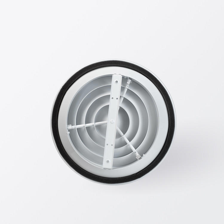 Hvac VENTECH Ventilation Aluminium Round Ceiling Air Conditioning Vent Duct Circular Diffusers With Adjustable Butterfly Damper