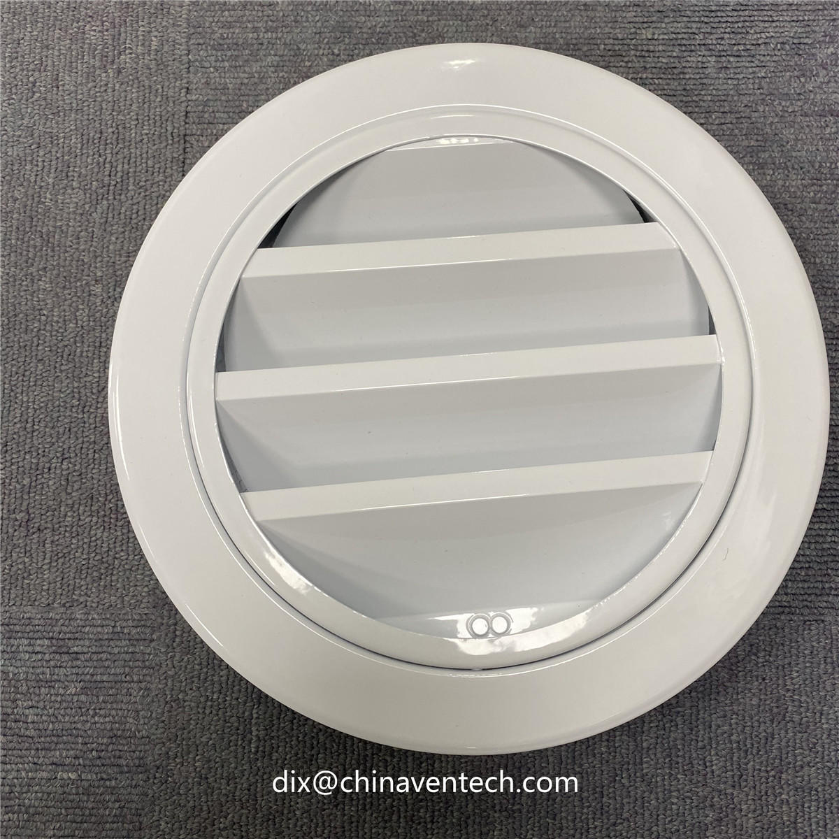 Round air grille durable and quality circular weather louvre with bird mesh