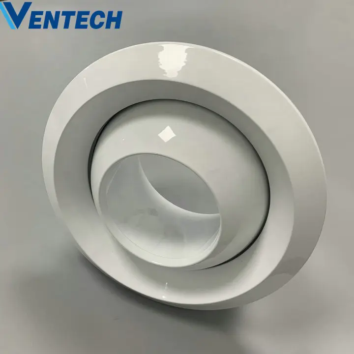Hvac ventilation ball spout jet diffuser high ceiling round jet nozzle air diffuser