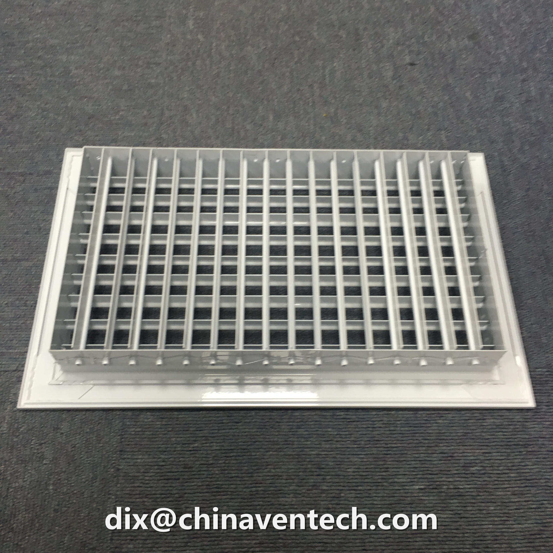 Hvac System Ceiling Decorative Return Double Deflection Supply Air Grille For Ventilation