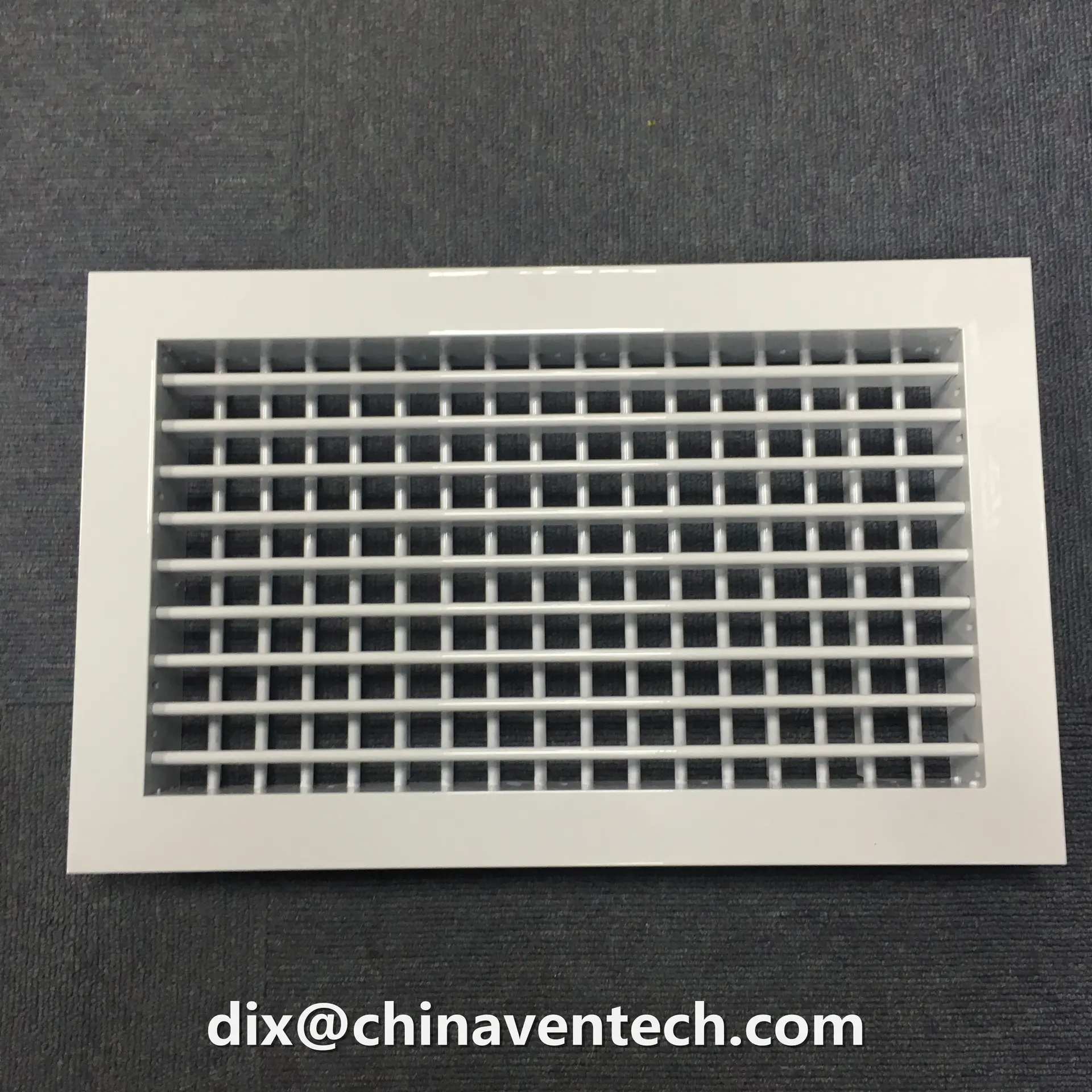 Hvac System Adjustable Aluminum Air Wall Vent Ventilation Exhaust Conditioning Double Deflection Grille