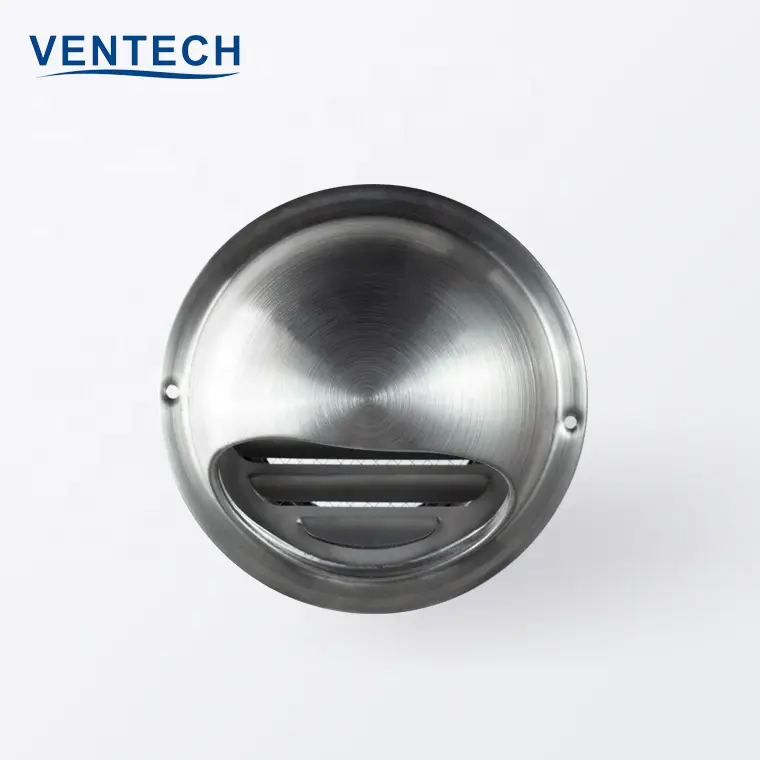 Hvac Aluminum Air Vent Cover Cap Stainless Steel Louver Vent Exhaust Air Ball Weather Louvers For Ventilation