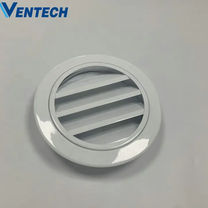 Hvac System Exhaust Air Conditioner Adjustable Grill Vent Cover Intake Louver Aluminum Fresh Air Weather Louvers For Ventilation