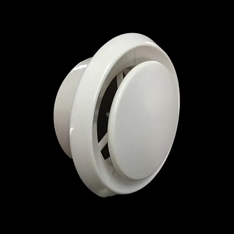 Hvac System Wall Air Plastic Disc Valve Decorative Vent Covers For Ventilation