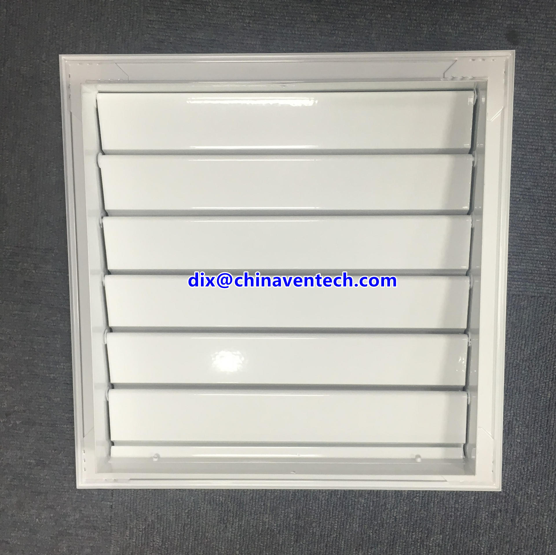 Hvac Transfer Air Shutter Movable-Blade Wall Gravity-operated Louvers